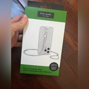$60 Kate Spade ♠️ Phone Crossbody - Heart of Silver NWT Universal Fit